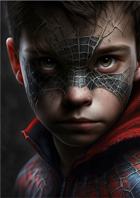 Poster Retrato Spider Boy MindsetCode