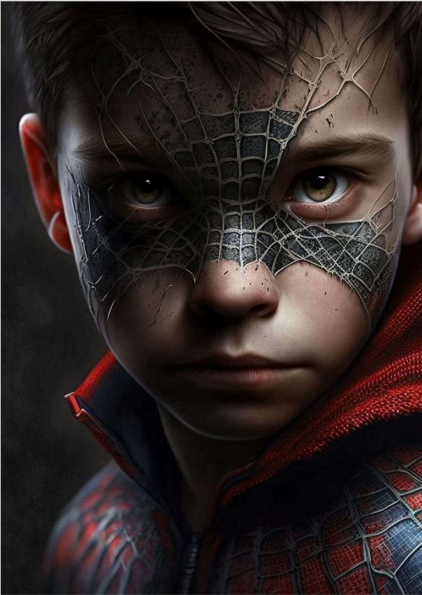 Nome do produto: Poster Retrato Spider Boy MindsetCode