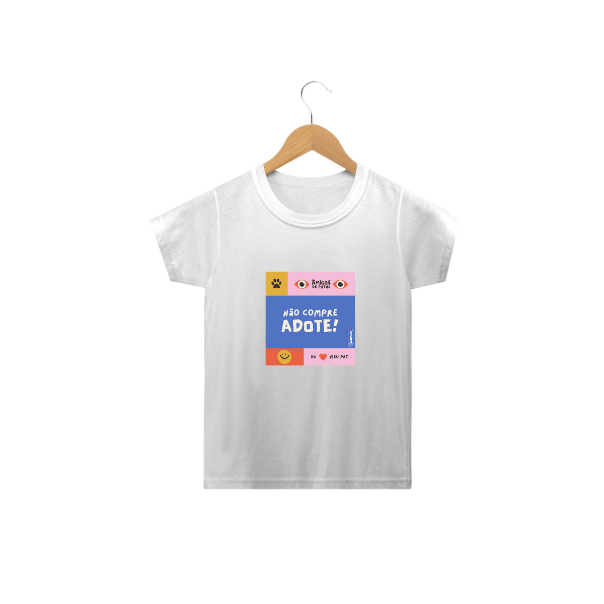 Nome do produto: T-shirt Classic Infantil Não Compre Adote!