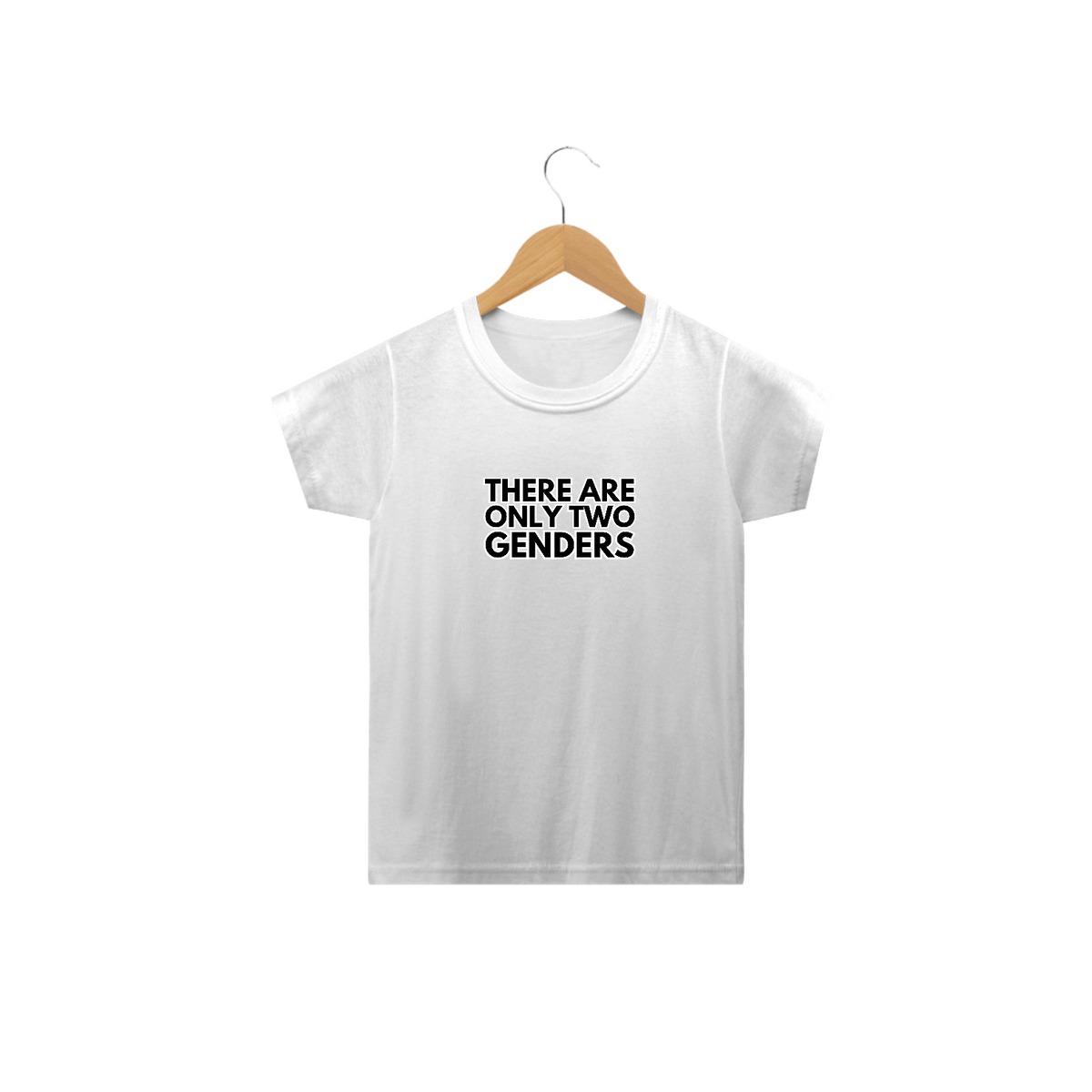 Nome do produto: Camiseta Classic Infantil There Are Only Two Genders