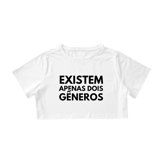 Nome do produtoCamiseta Cropped Existem Apenas Dois Gêneros