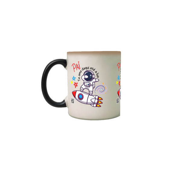 Caneca Mágica Pai te amo até a lua Mind7Conde