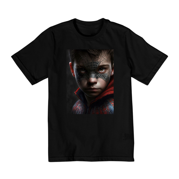 T-shirt Infantil Quality Spider Boy Mind7Code (2 a 8 anos)