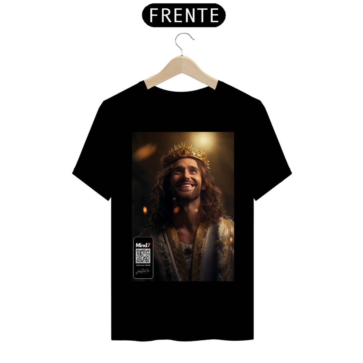 Nome do produto: T-shirt Prime Jesus Cristo Rei Mind7Code