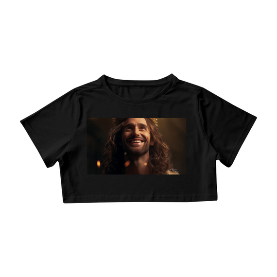 Camisa Cropped Jesus Cristo Rei Mind7Code