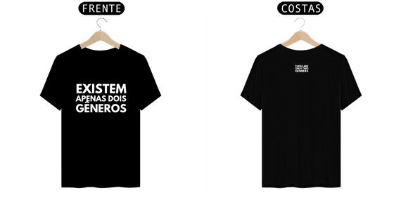 T-shirt Prime Existem Apenas Dois Gêneros