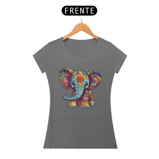 Camisa estonada feminina Elefante
