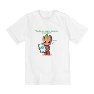 Camisa Infantil Groot Comunicação Alternativa