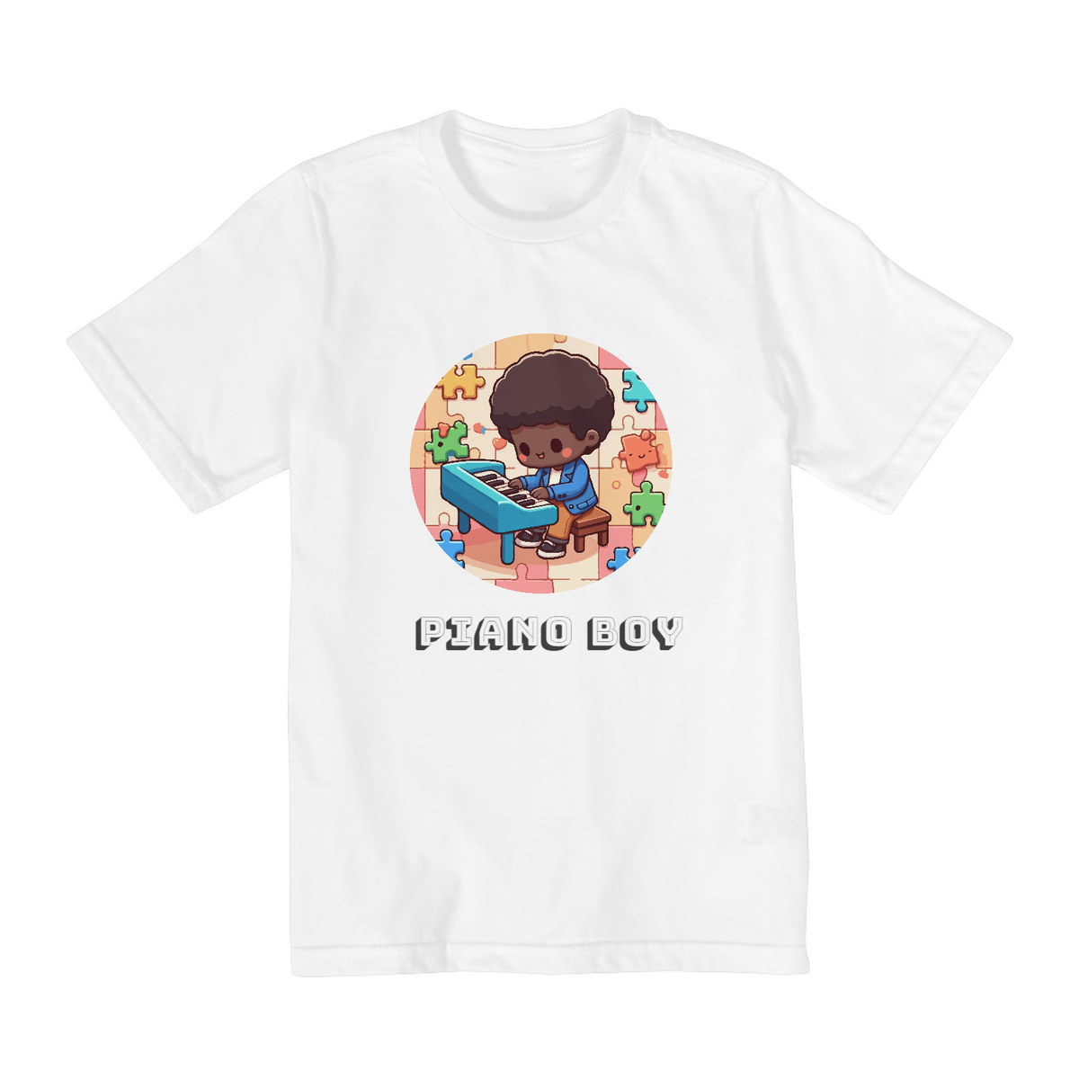 Nome do produto: Camisa infantil U10 Piano Boy