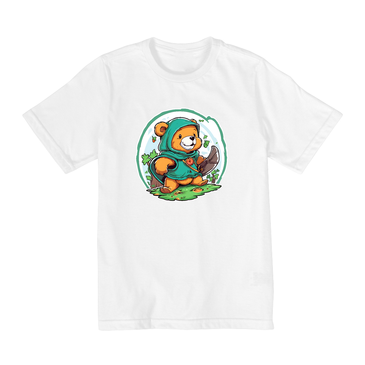 Nome do produto: Camisa Infantil 10-14 anos Bear Hood