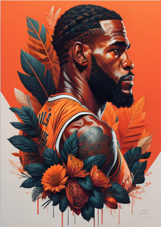 Nome do produtoPôster LeBron Laranja