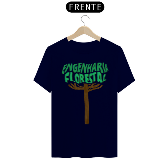 Camiseta [engenharia florestal] {cores diversas} - frente - Árvore