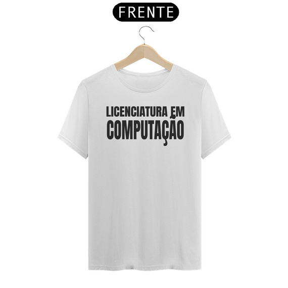 Camiseta [licenciatura em computação - UTFPR] {cores claras} - frente e verso - letras simples