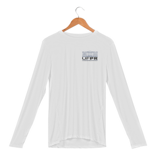 Camiseta manga comprida [UFPR] {branca} - no peito