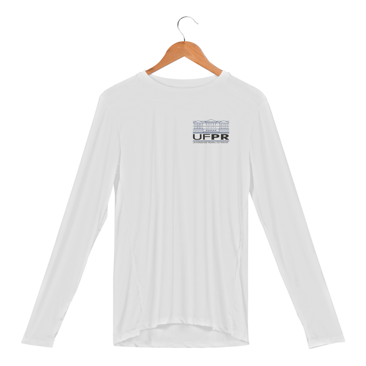 Nome do produto: Camiseta manga comprida [UFPR] {branca} - no peito