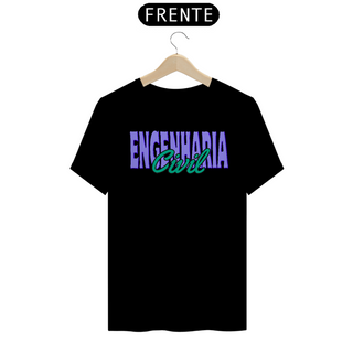 Nome do produtoCamiseta [Engenharia Civil] {cores diversas} - frente - Engenharia Civil roxo e verde