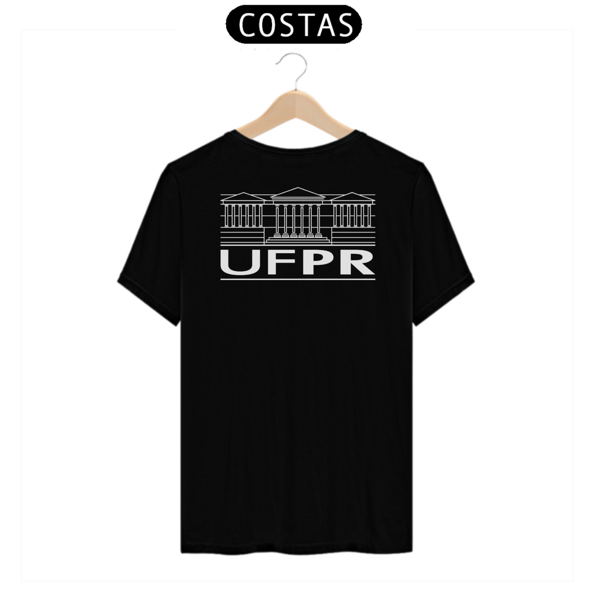 Nome do produto: Camiseta [UFPR] {preto} - costas