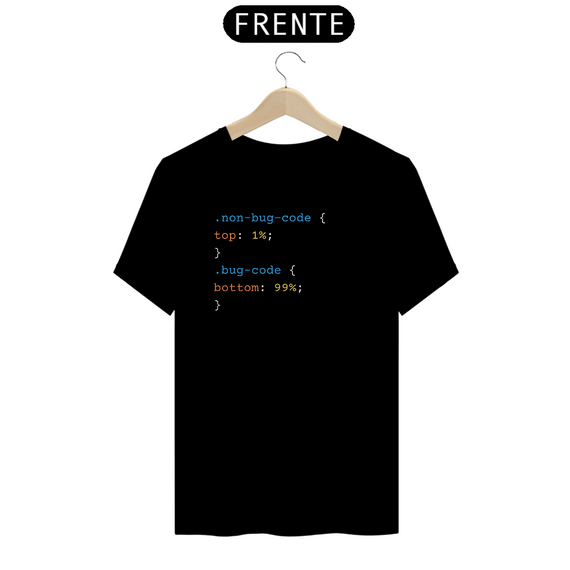 Camiseta [tecnologia] {cores diversas} - frente - non-bug-code