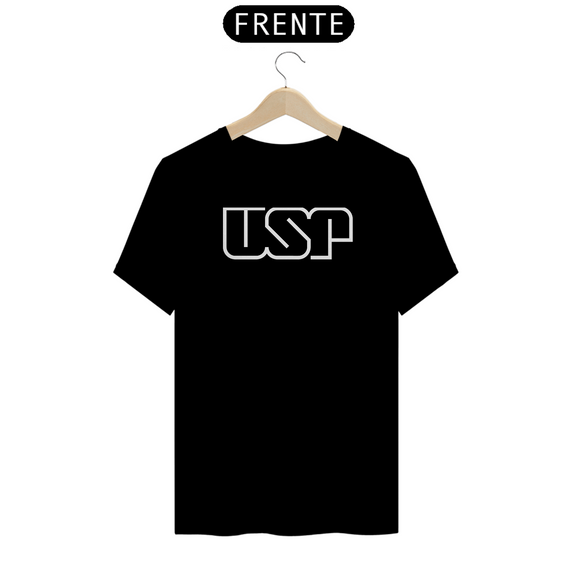 Camiseta [USP] {cores diversas} -frente - logo branca