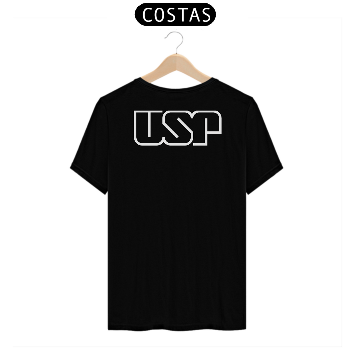 Nome do produto: Camiseta [USP] {cores diversas} - costas - logo branca