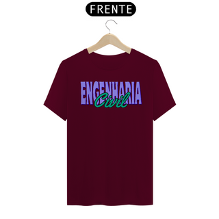 Nome do produtoCamiseta [Engenharia Civil] {cores diversas} - frente - Engenharia Civil roxo e verde