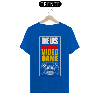 Nome do produtoDeus, Família, Video Game Camiseta