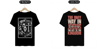 Nome do produtoThe only way in Jesus Camiseta Frente e Costas