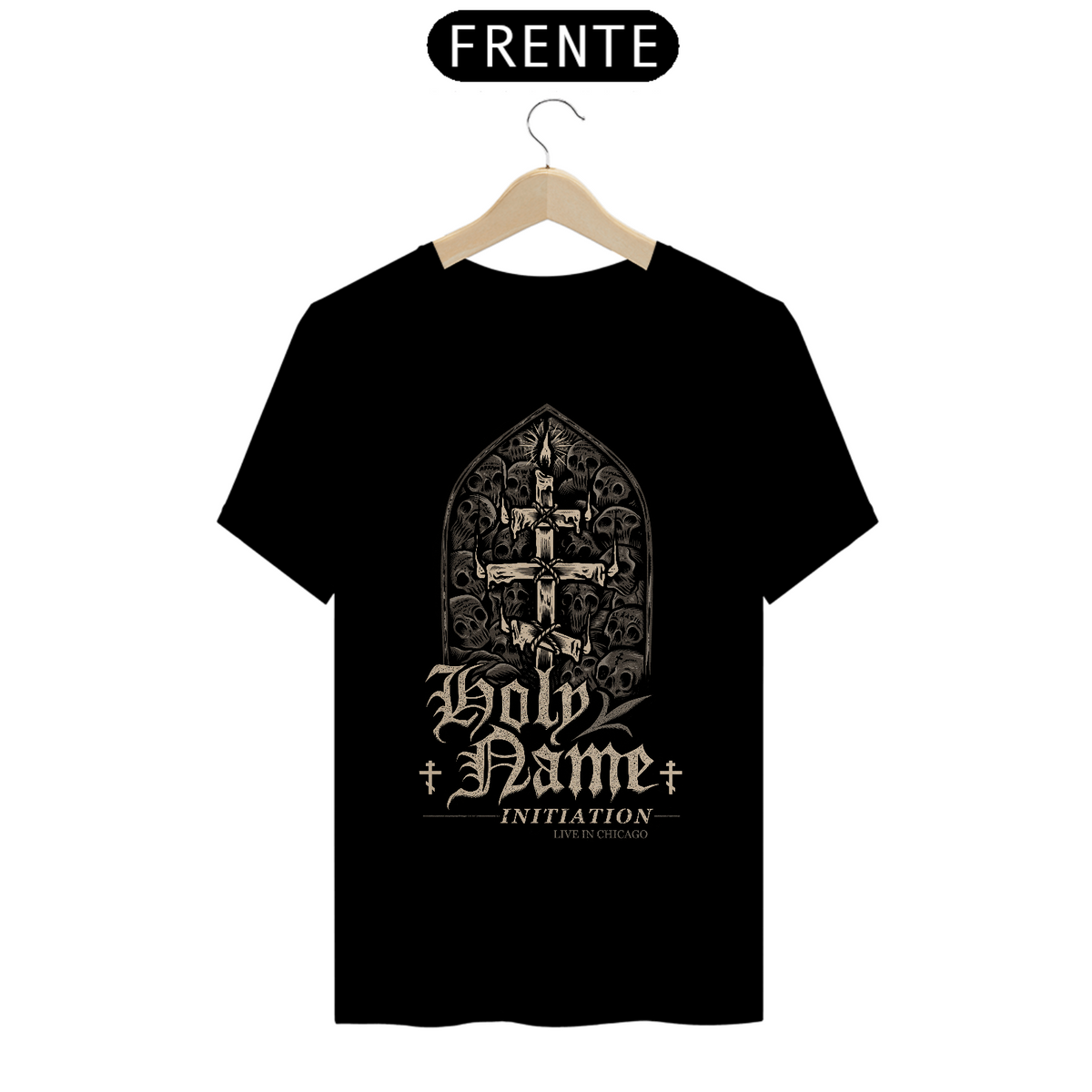 Nome do produto: T-shirt Banda \'Holy Name A01\'