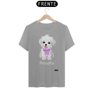 Nome do produtoDesenho Poodle Branco / T-shirt Poodle