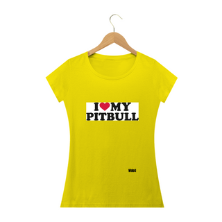 Nome do produtoEu amo meu pitbull / T-shirt Woman Pitbull