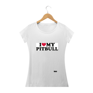 Nome do produtoEu amo meu pitbull / T-shirt Woman Pitbull