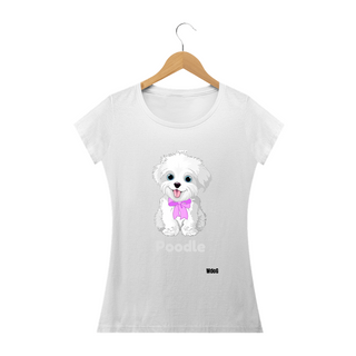 Nome do produtoPoodle Branco / T-shirt Woman Poodle White
