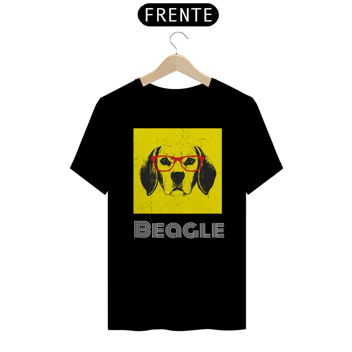 Nome do produto: Camiseta Beagle de óculos / T_shirt Beagle