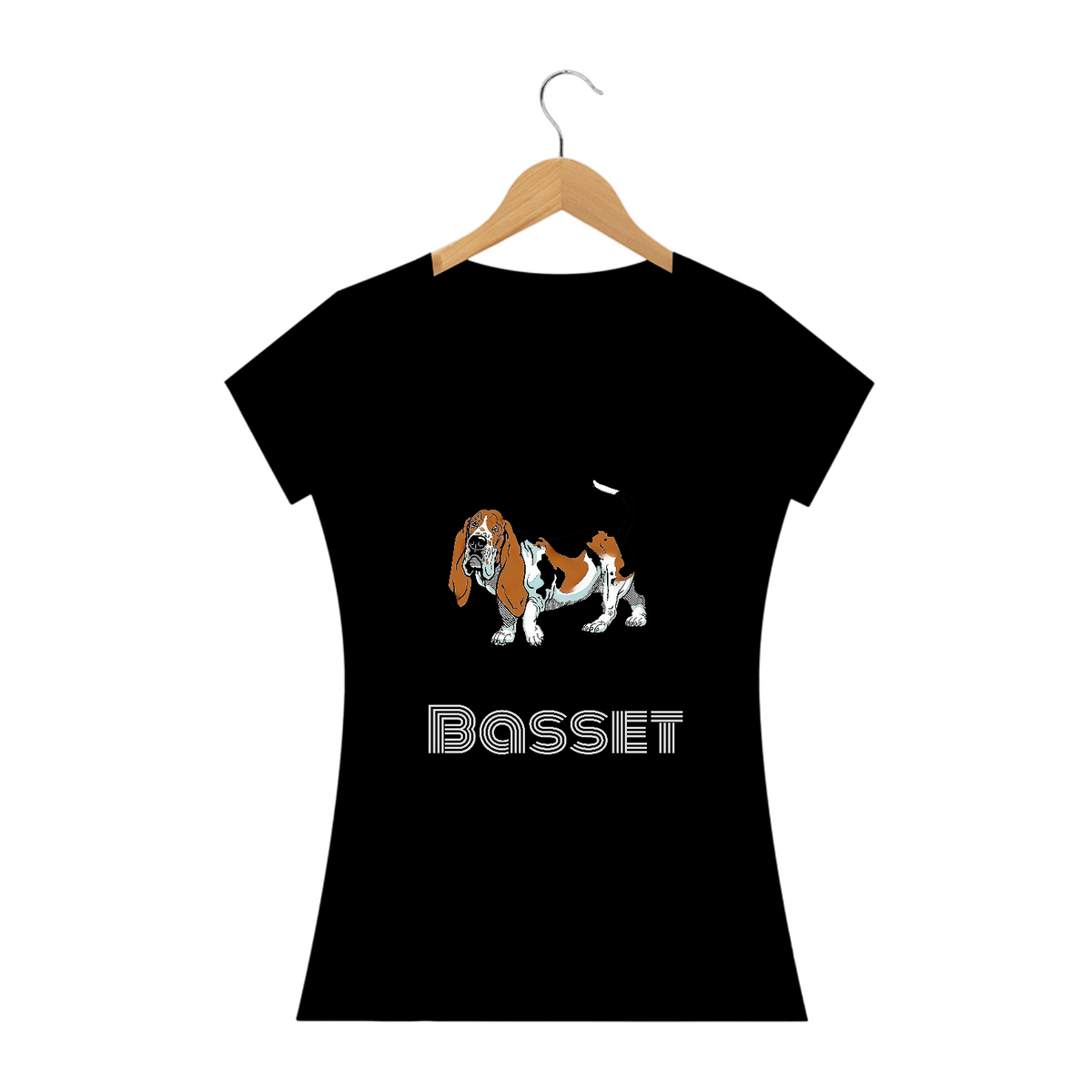 Nome do produto: Camiseta Basset / T-shirt Women Basset