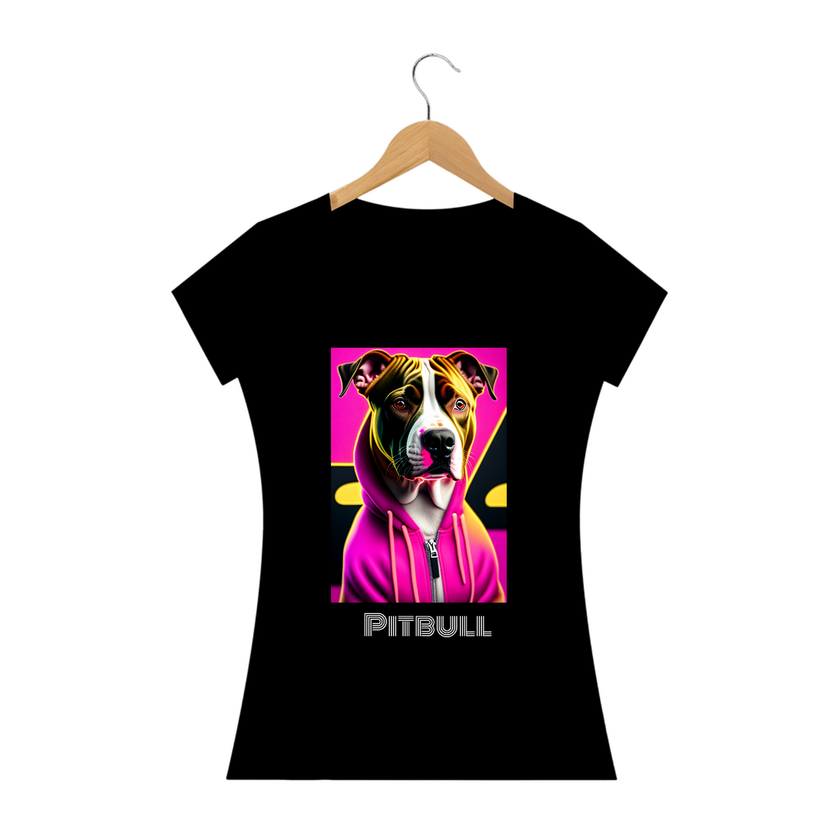 Nome do produto: Pitbull de casaco / T-shirt Woman Pitbull