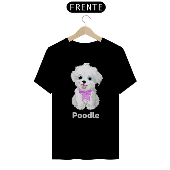 Desenho Poodle Branco / T-shirt Poodle