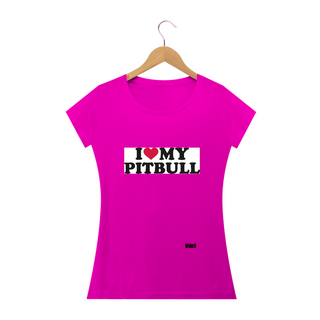 Nome do produtoEu amo meu pitbull / T-shirt Woman Pitbull