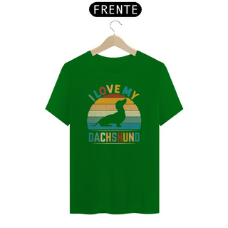 Nome do produtoEu amo meu Dachshund / T-shirt Dachshund