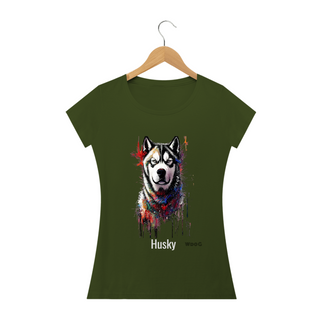 Nome do produtoPintura Husky / T-shirt Women Husky 