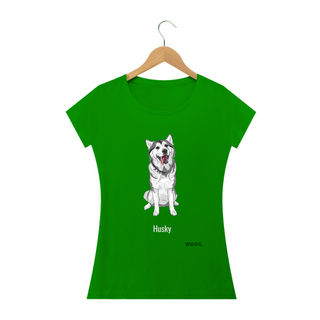 Nome do produtoHusky Feliz / T-shirt Women Husky