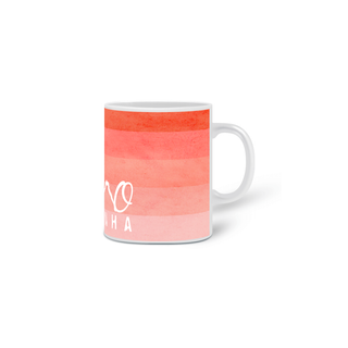 Nome do produtoCaneca de Porcelana - Listras Degradê Rosa