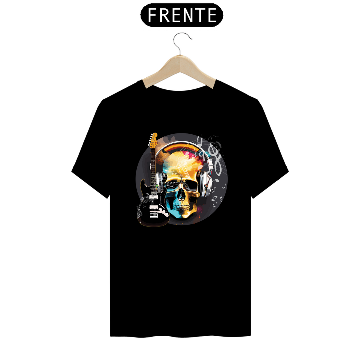 Nome do produto: T-SHIRT CLASSIC - BORN TO ROCK