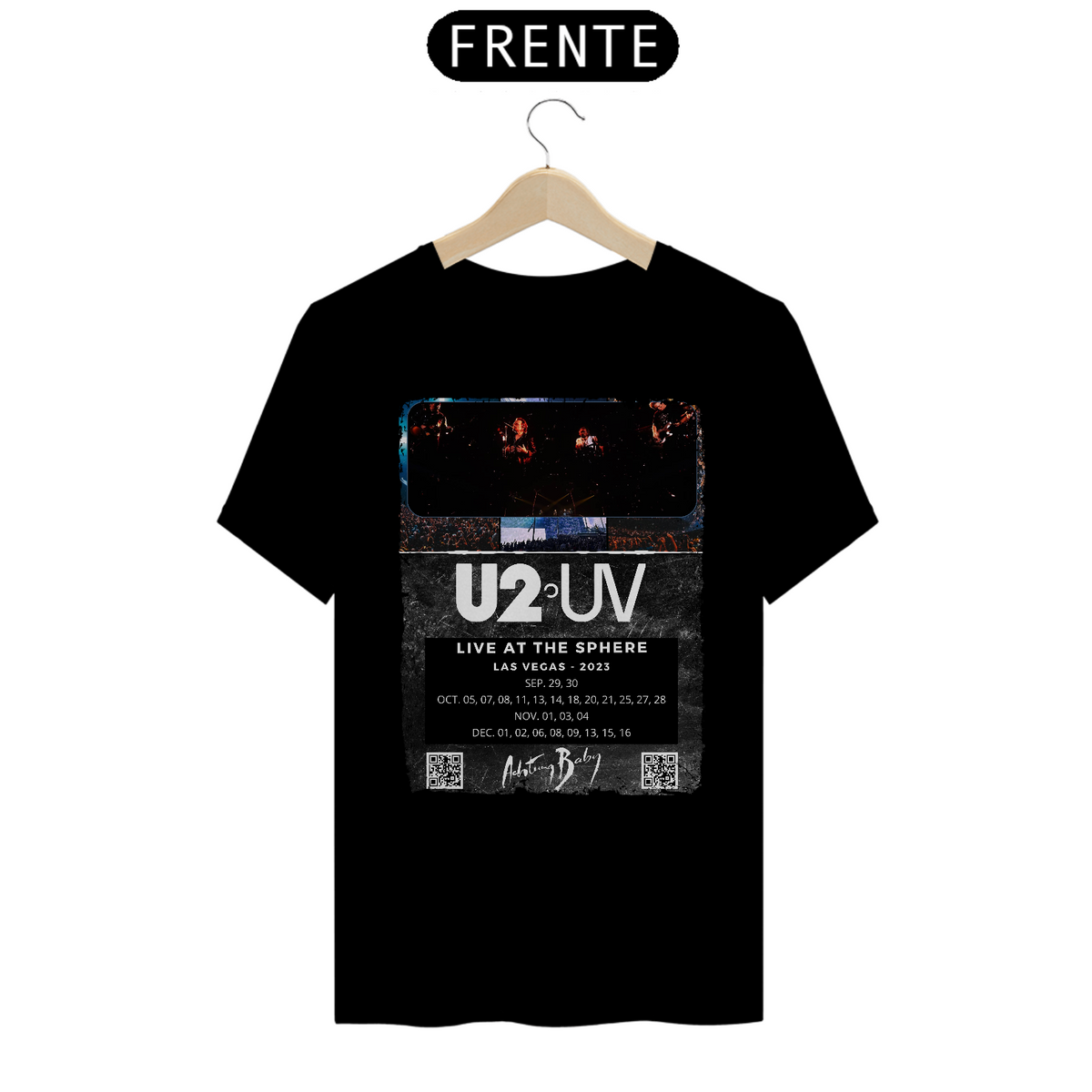 Nome do produto: T-SHIRT CLASSIC U2 - ACHTUNG BABY LIVE AT SPHERE 2023