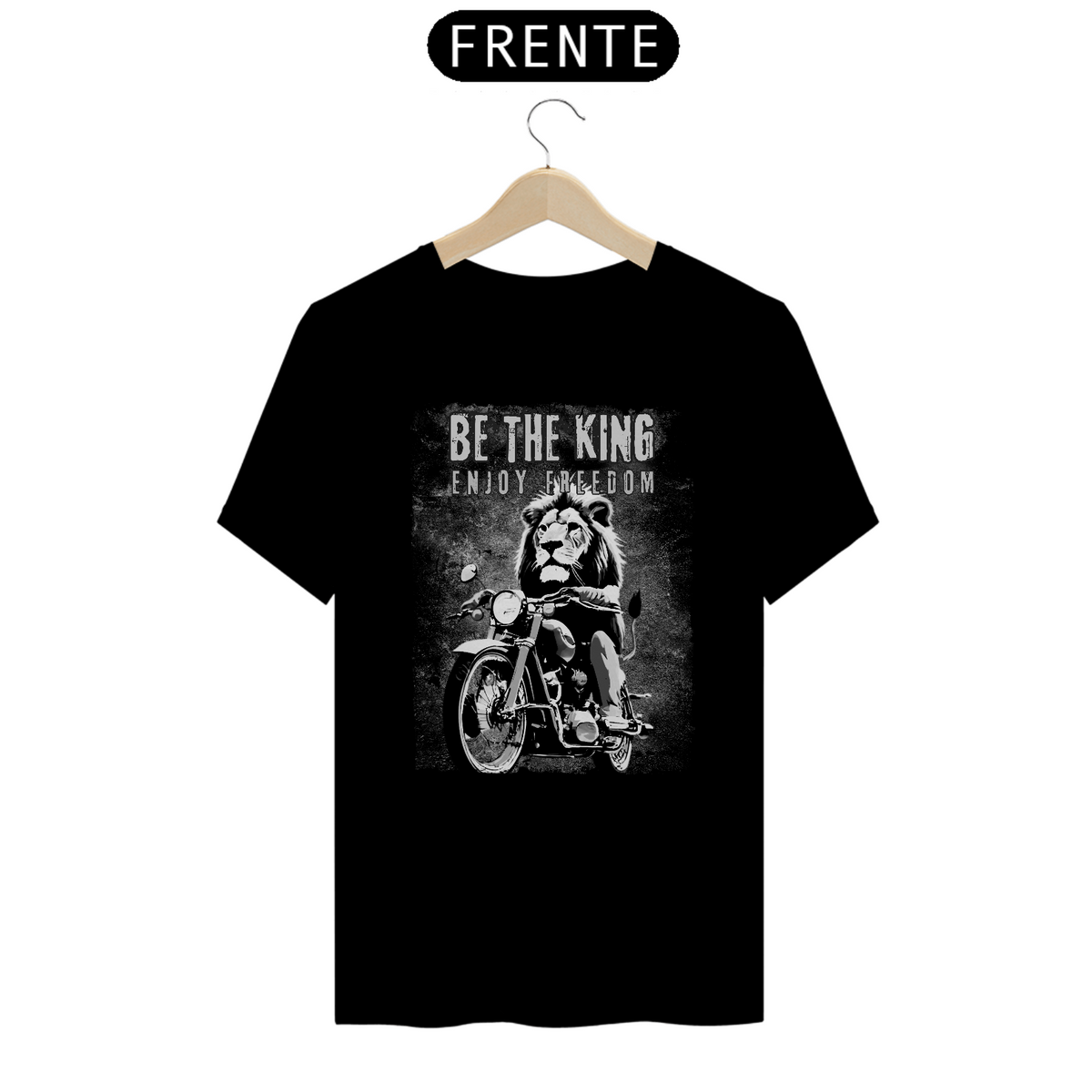 Nome do produto: T-SHIRT CLASSIC - BORN TO ROCK, BORN TO ROAD