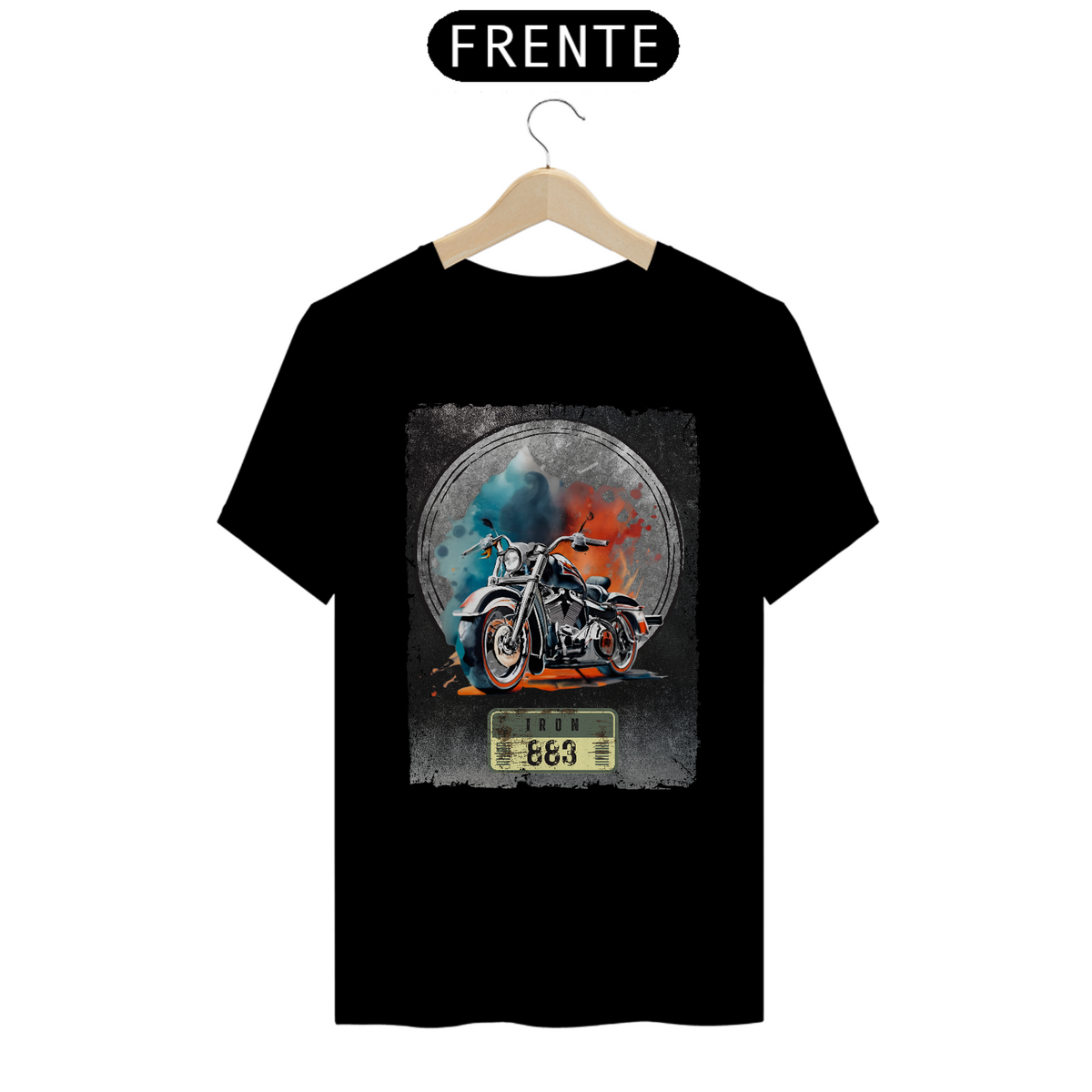 Nome do produto: T-SHIRT CLASSIC - BORN TO ROCK, BORN TO ROAD