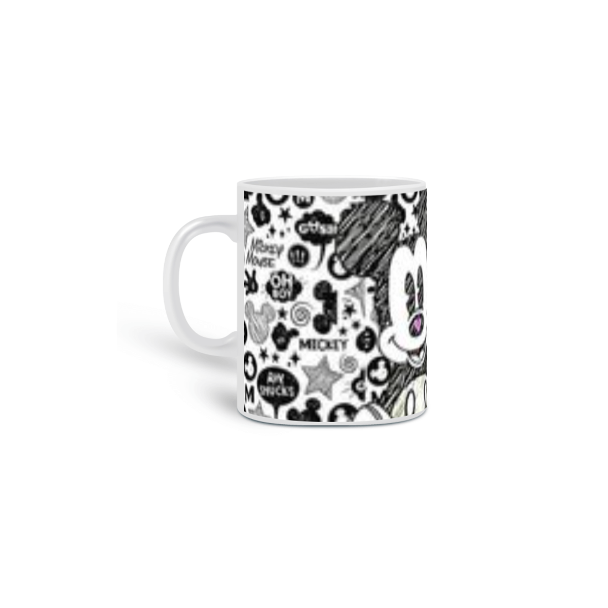 Nome do produto: caneca branca mickey mouse