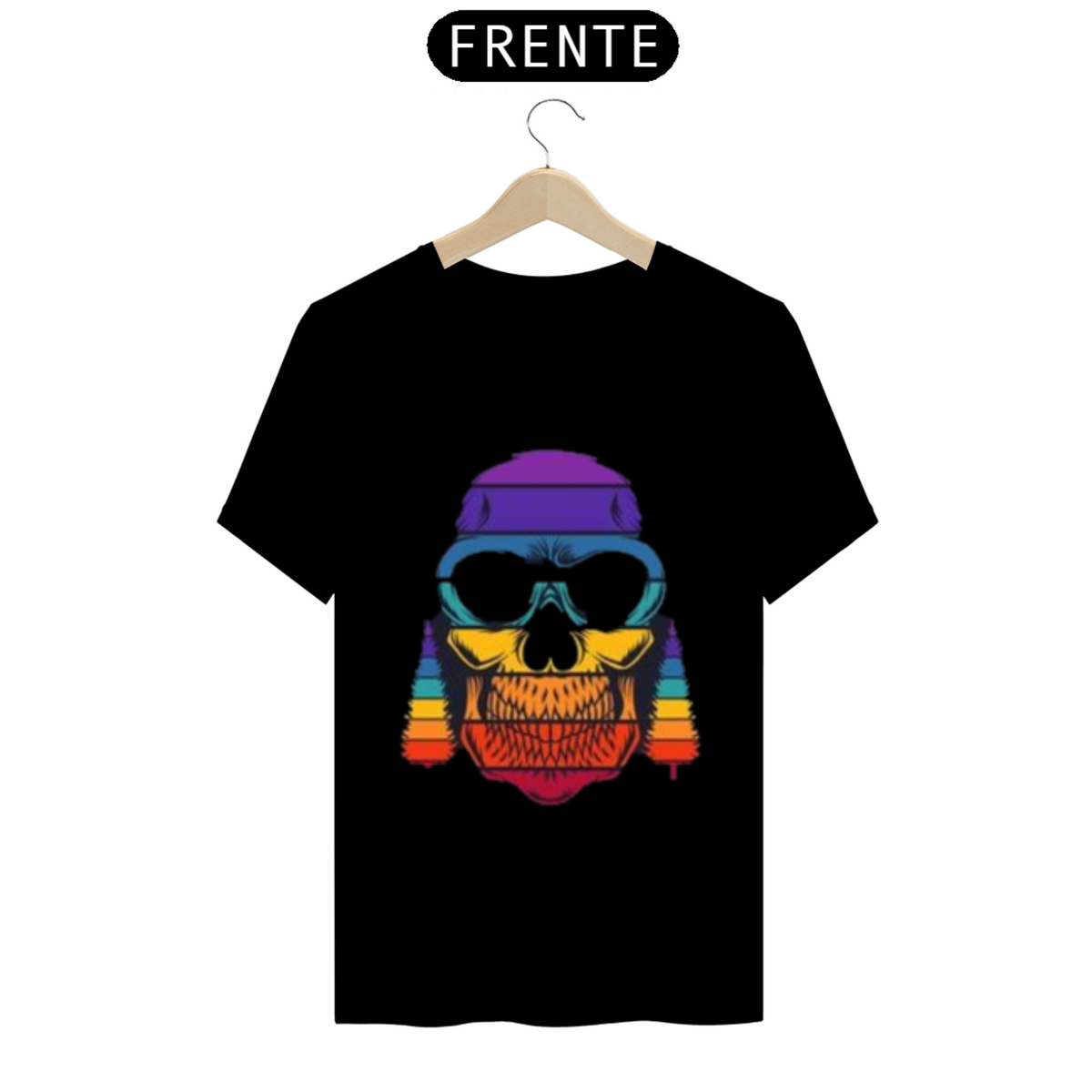 Nome do produto: T-SHIRT PRIME estampa caveira 