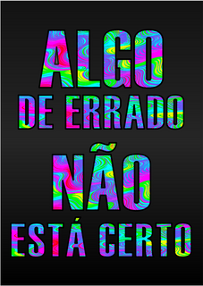 Poster ALGO DE ERRADO