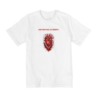 Nome do produtoCamiseta Infantil (10 a 14) - Can You Feel My Heart