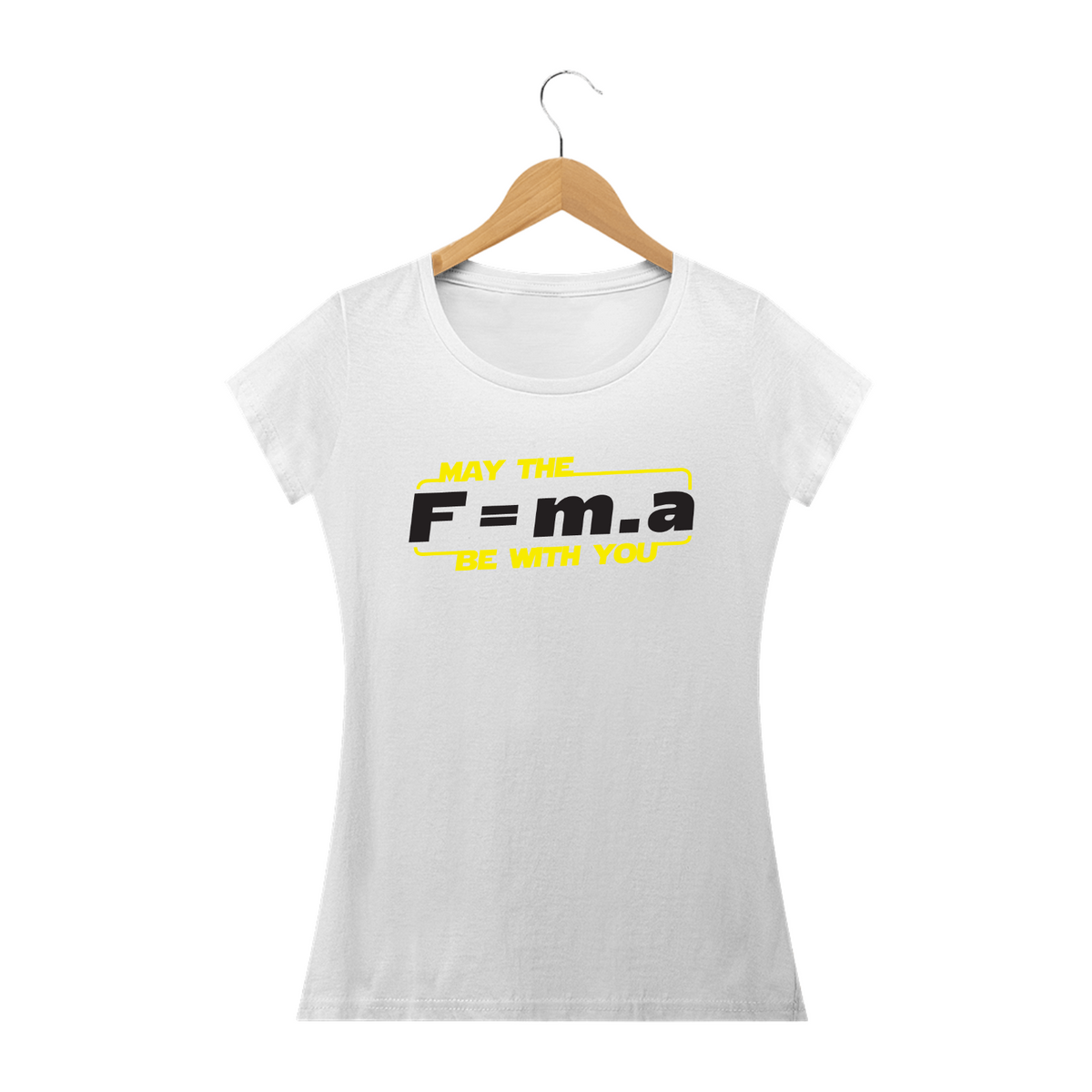 Nome do produto: May the F=m.a be with you (cores claras)